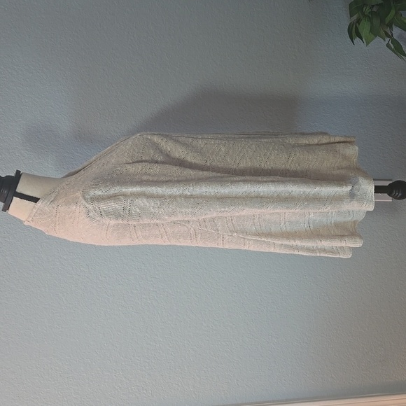 EILEEN FISHER Open Front Cardigan Cotton Linen Blend Cream Sz Petite Lrg - Picture 7 of 12